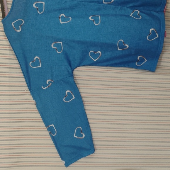 Stylish Pink Heart Design Blouse - Picture 10 of 12